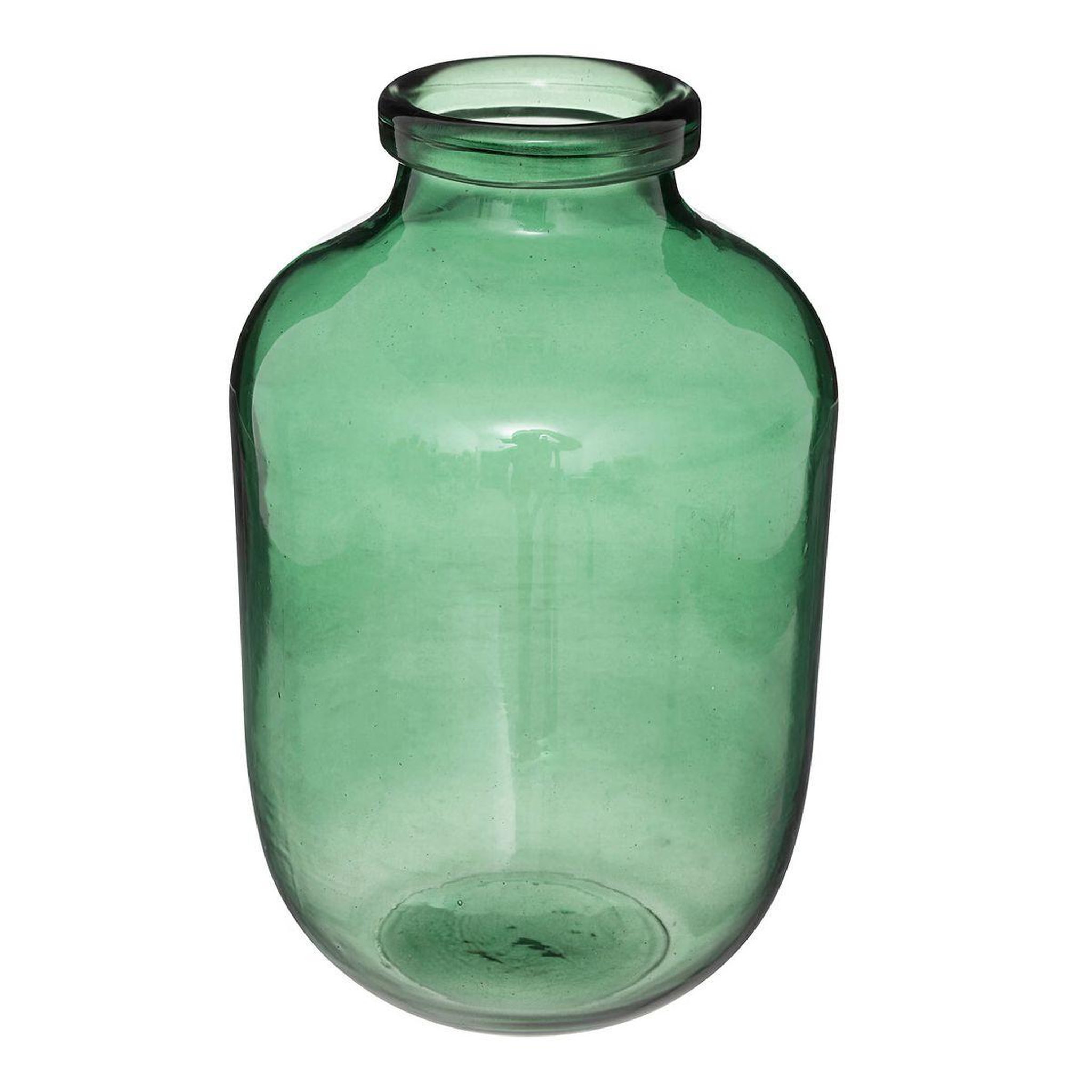 ATMOSPHERA Vase bocal en verre  ademo  28cm vert