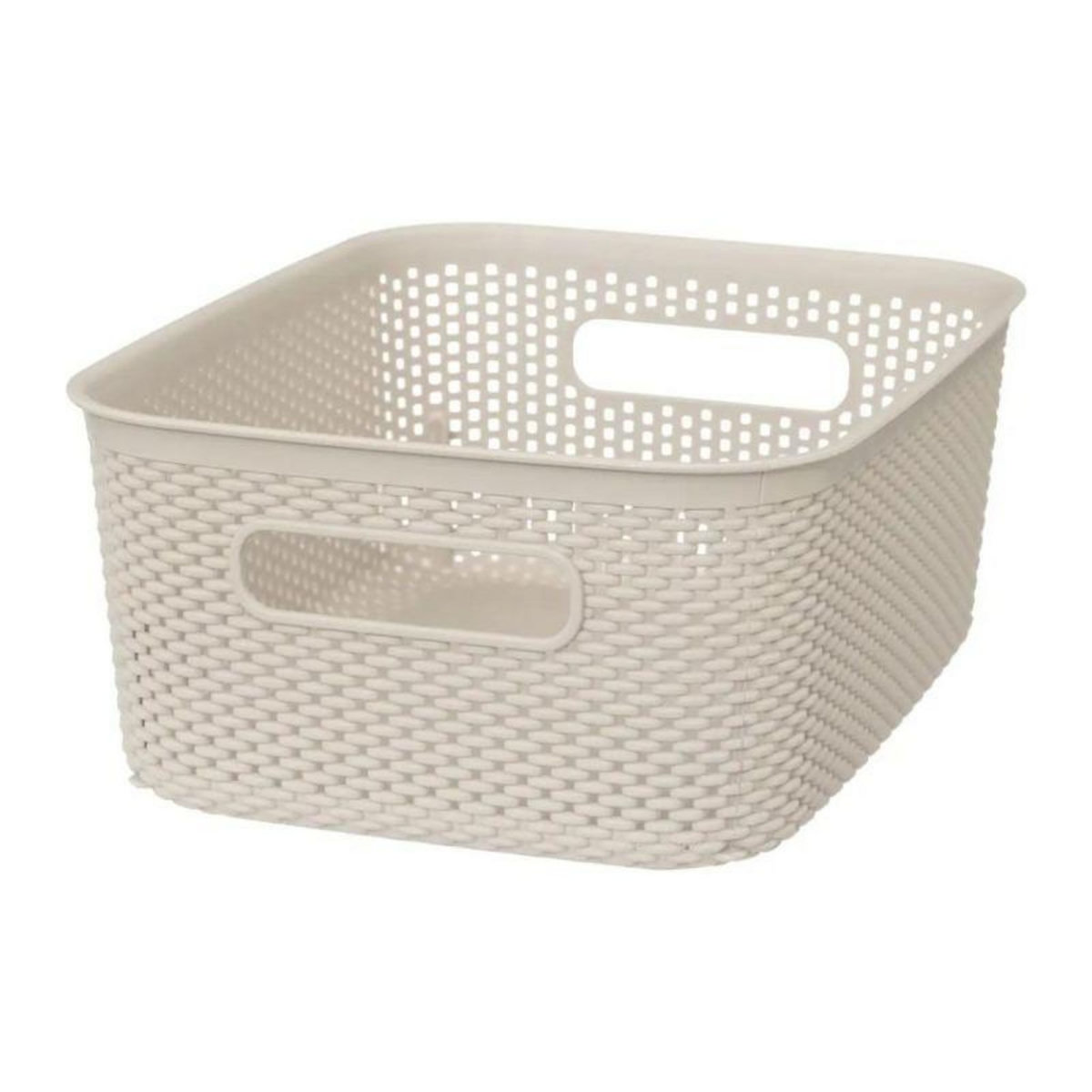  Panier de Rangement  Crochet  10cm Beige Lin