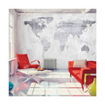 Paris Prix Papier Peint  Concrete Map. Coloris disponibles : Multicolore
