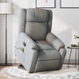Voir la diapositive 1 : VIDAXL Fauteuil de massage inclinable Gris clair Tissu