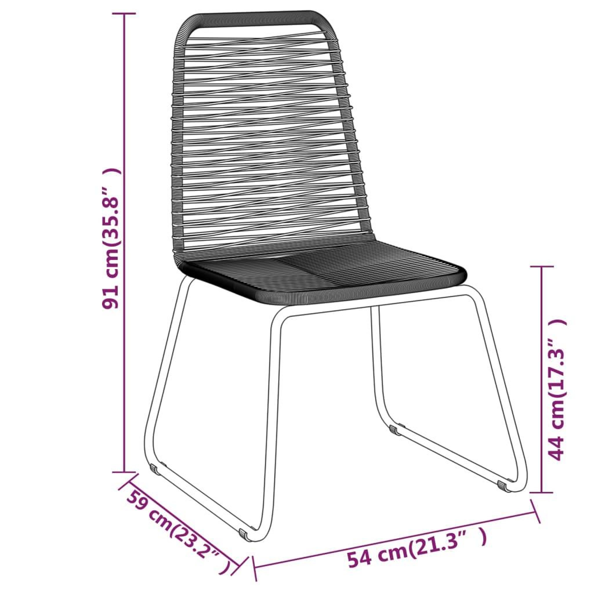 Voir la diapositive 6 : VIDAXL Ensemble a manger de jardin 3 pcs Noir