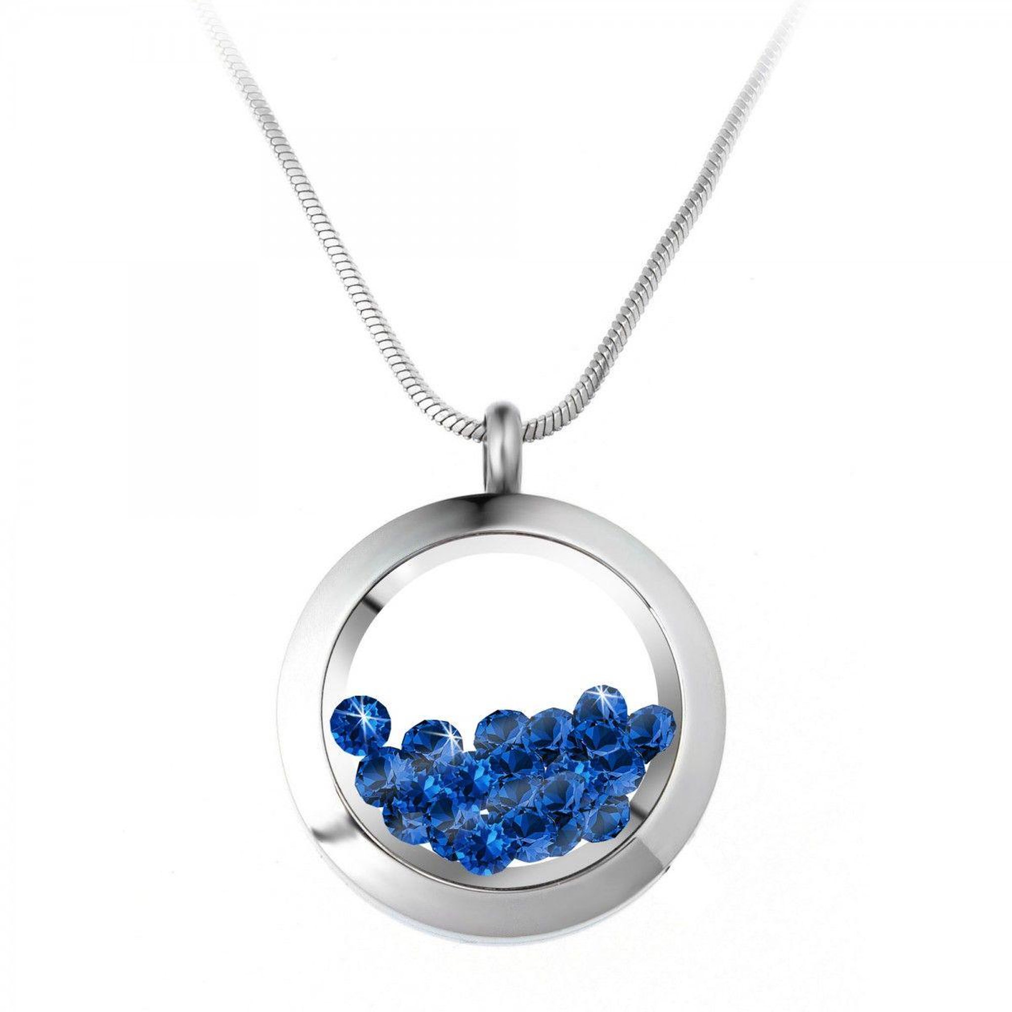 SC CRYSTAL Collier rond SC Crystal orné de Cristaux scintillants
