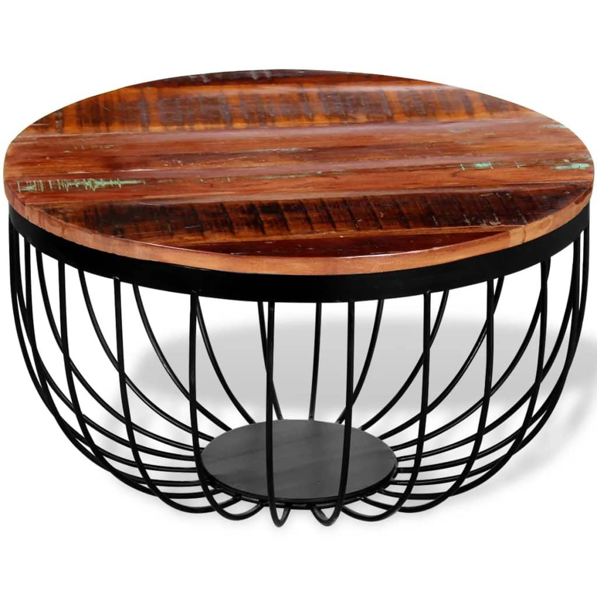 Voir la diapositive 5 : VIDAXL Table basse bois de recuperation massif