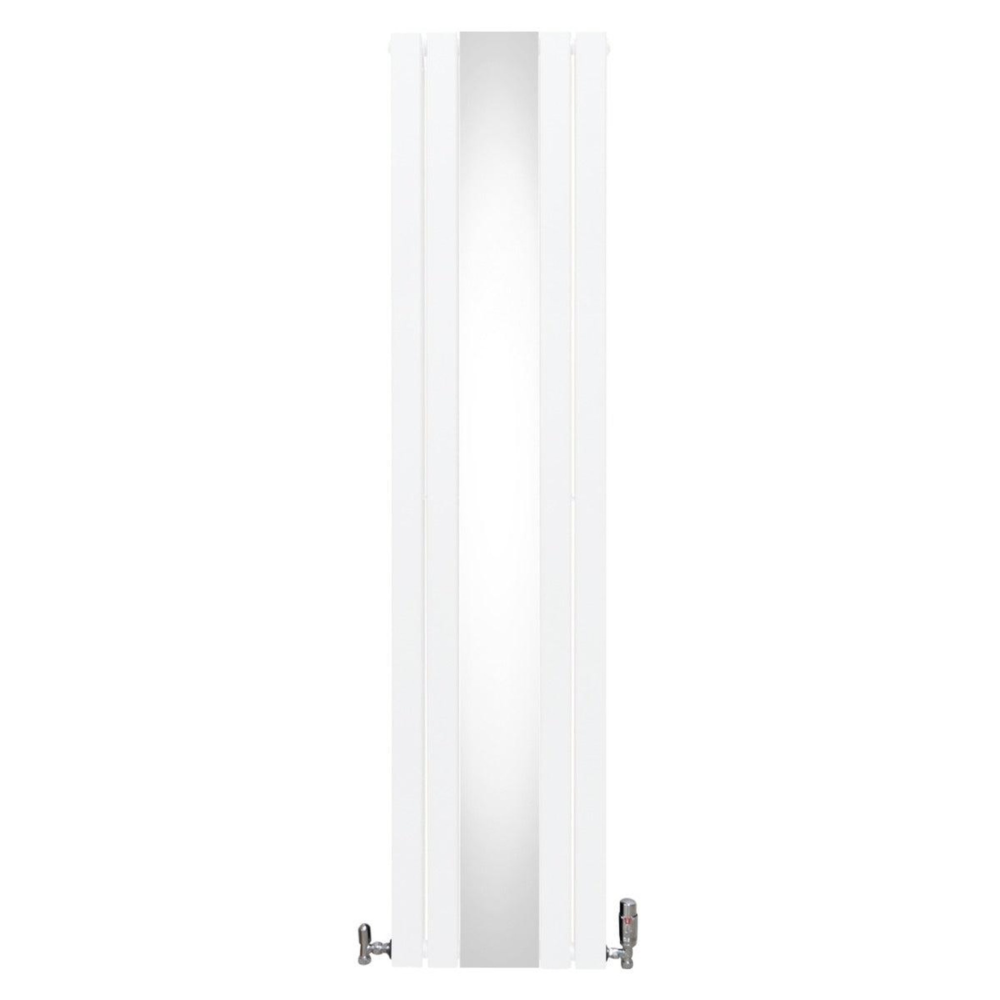Voir la diapositive 2 : MONSTERSHOP Radiateur plat à miroir & vannes, 2 panneaux - 1800 x 425 mm