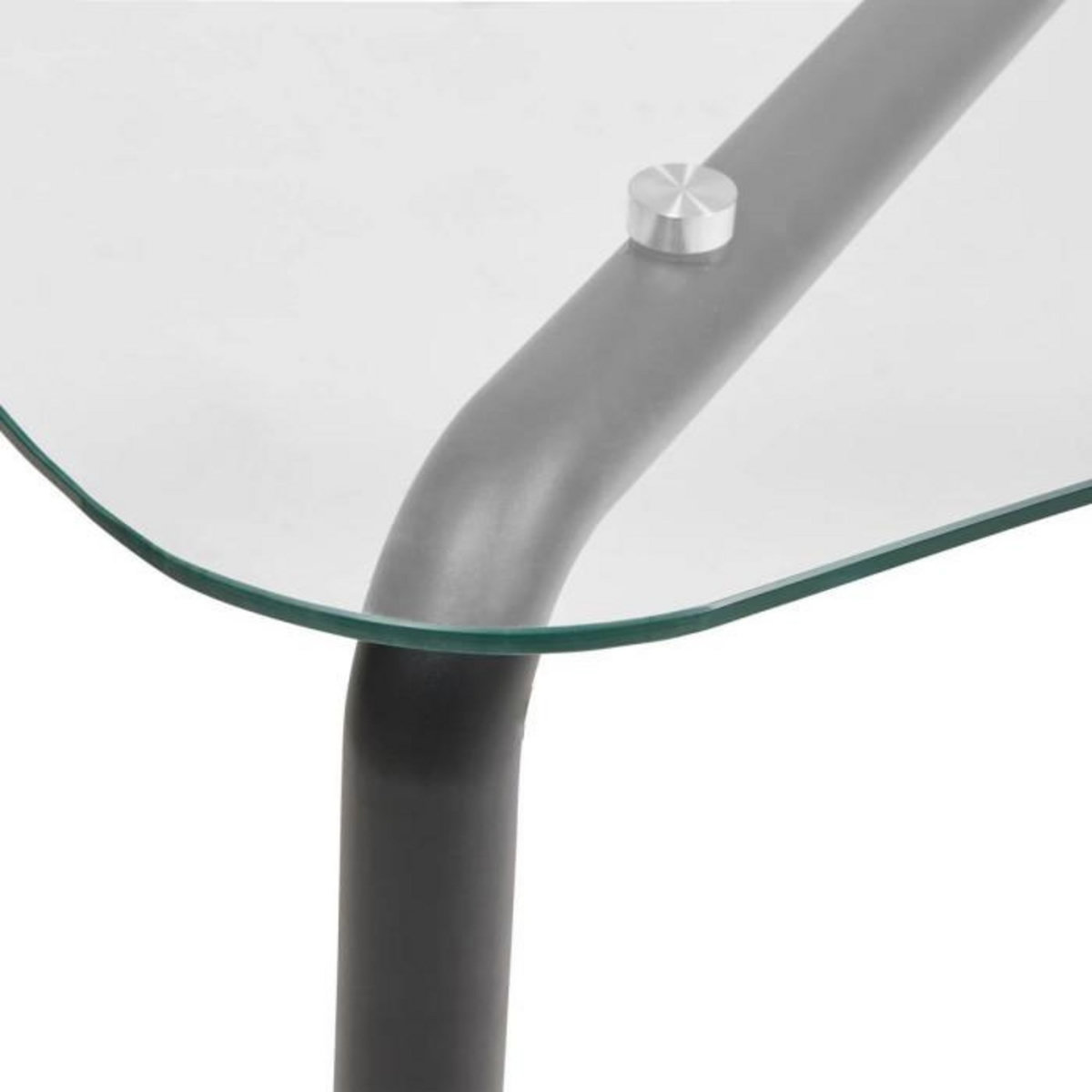 ATMOSPHERA Table à Manger en Verre  Hecate  190cm Noir