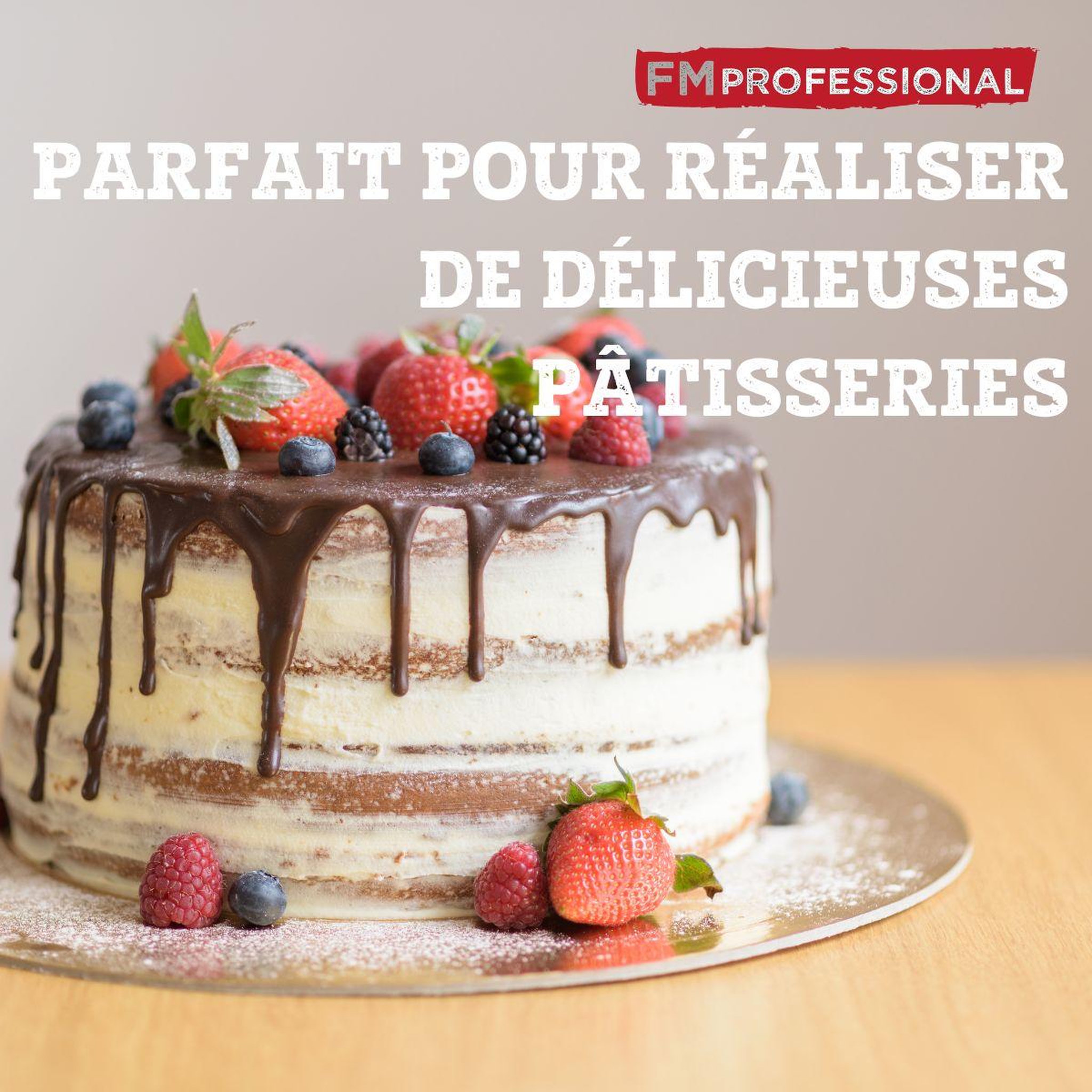 Voir la diapositive 4 : FM PROFESSIONAL Fouet de cuisine et pâtisserie en inox 25 cm FM Professional