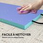 Voir la diapositive 6 : HOMCOM Tapis de gymnastique pliable portable, tapis de sport épais en 4 parties avec poignées de transport, pour yoga, fitness, étirement, 180 x 60 x 5 cm, vert et violet