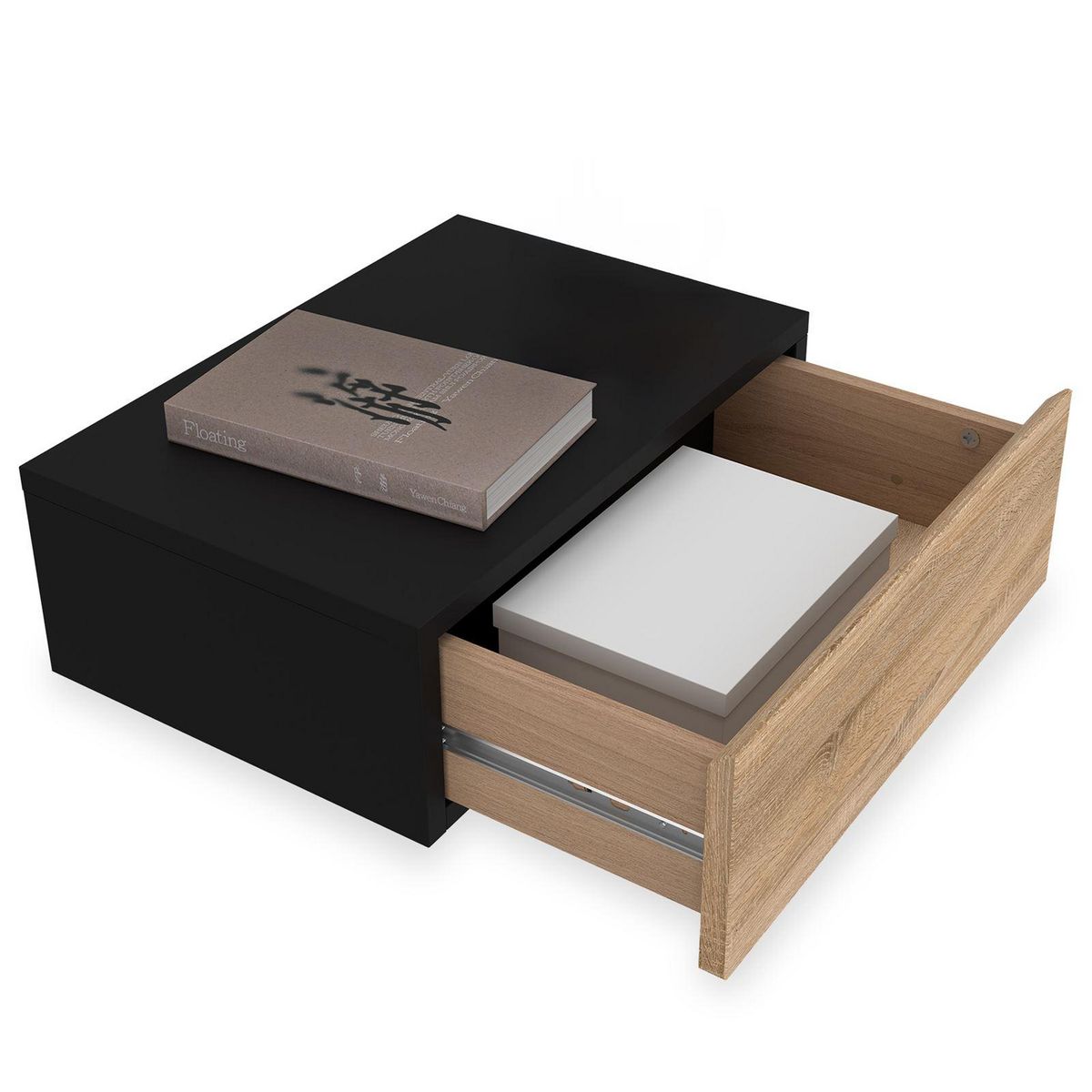 IDIMEX Chevet suspendu OCEANE, en bois