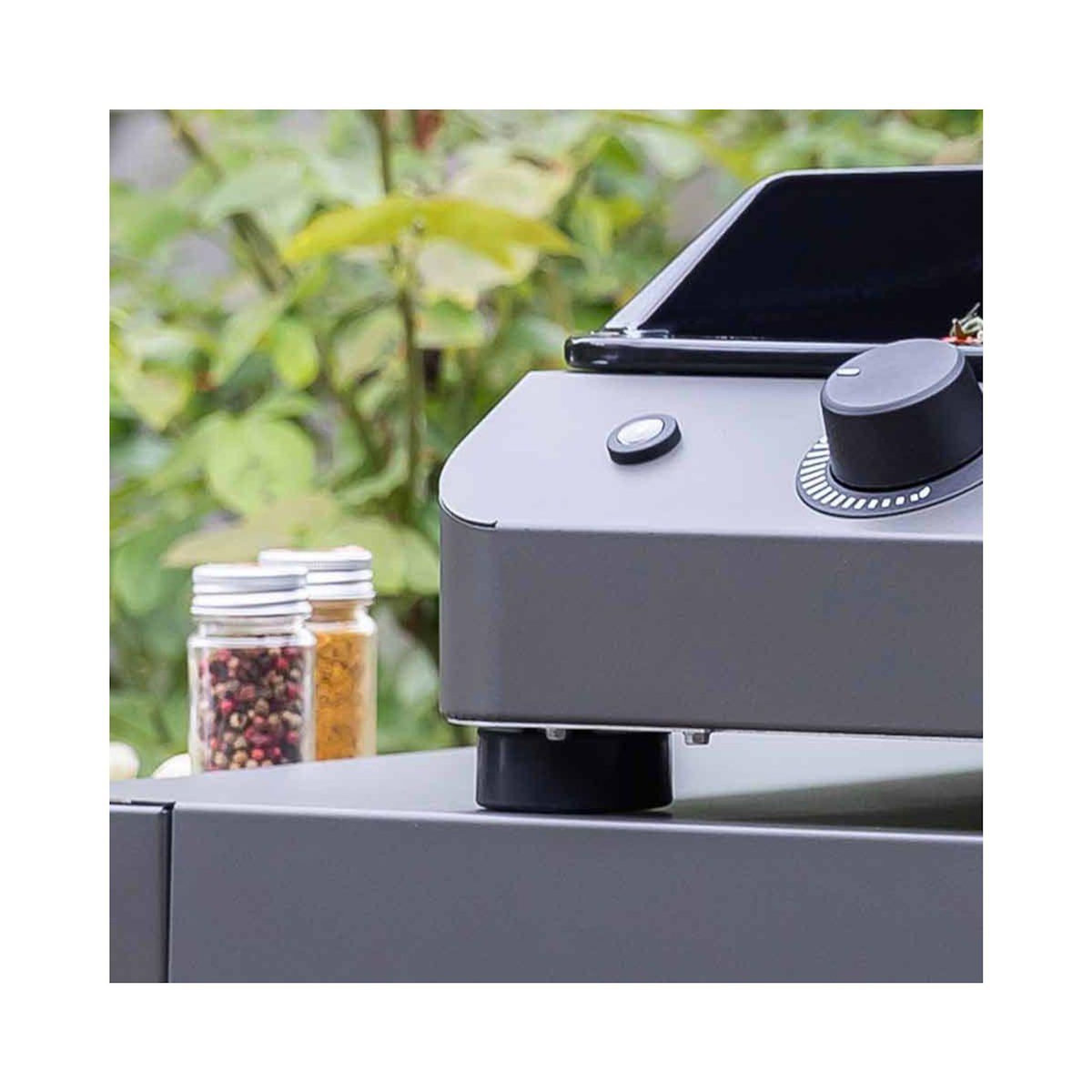 Eno Plancha gaz Fusion 60 Grise 2 brûleurs à poser, 57x39 cm