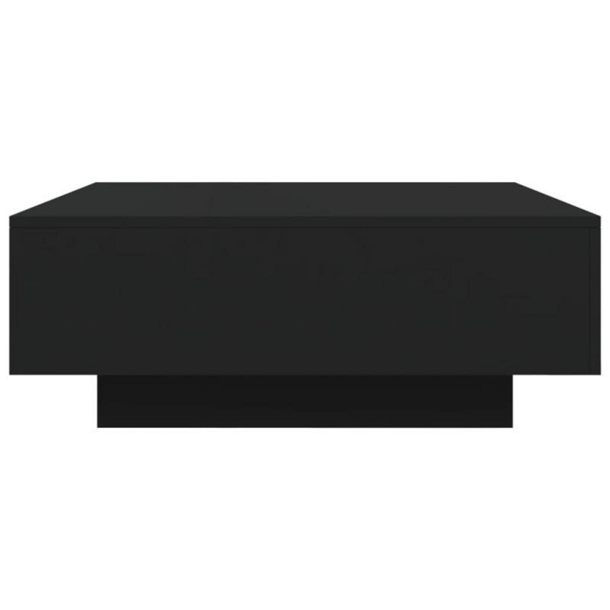 VIDAXL Table basse noir 80x80x31 cm bois d ingénierie