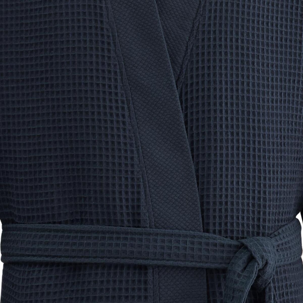 Sensei Maison Peignoir court femme nid d'Abeille col piqué SPA