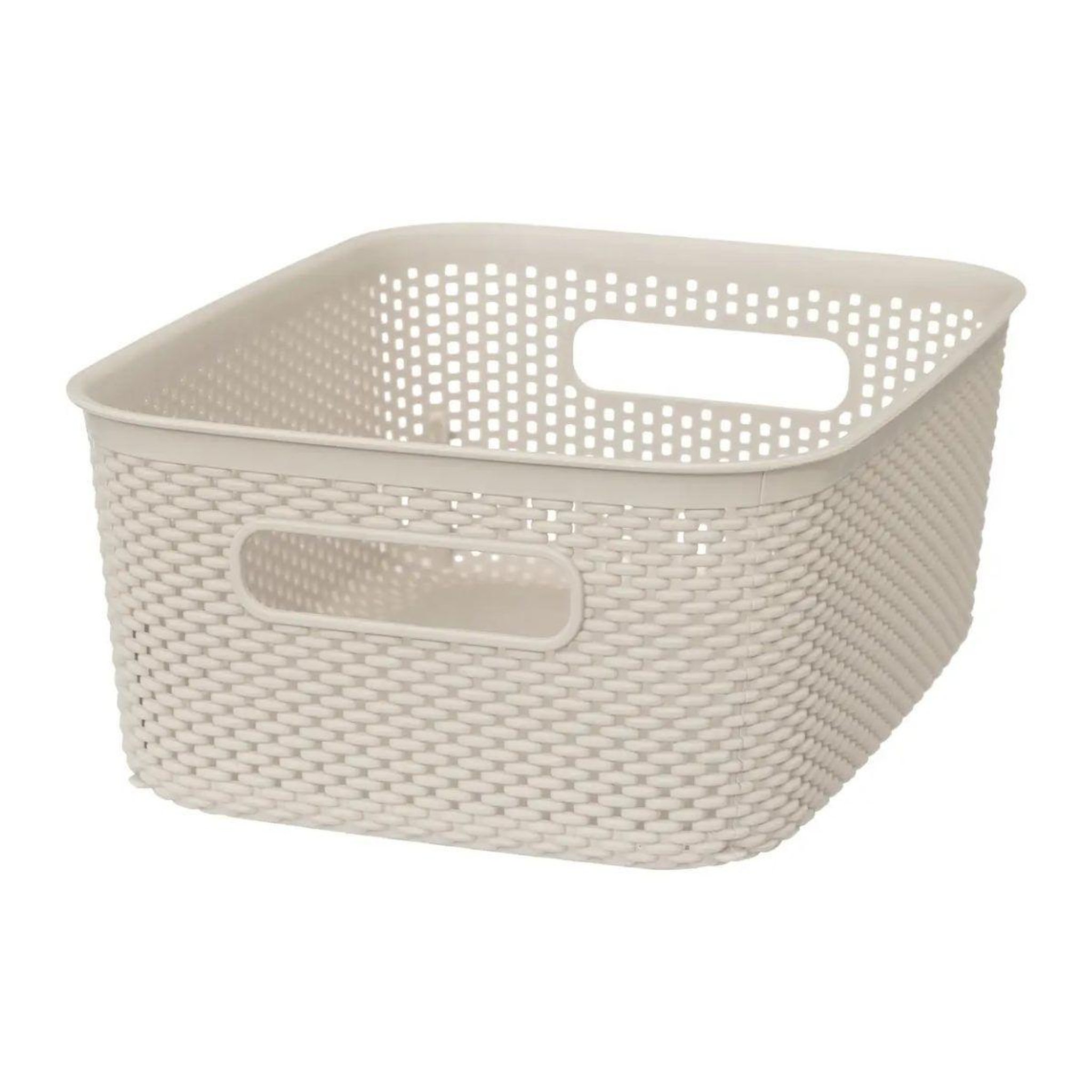 FIVE Panier de Rangement  Crochet  10cm Beige Lin