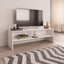 Voir la diapositive 1 : VIDAXL Meuble TV Blanc 120x40x40 cm Bois d'ingenierie