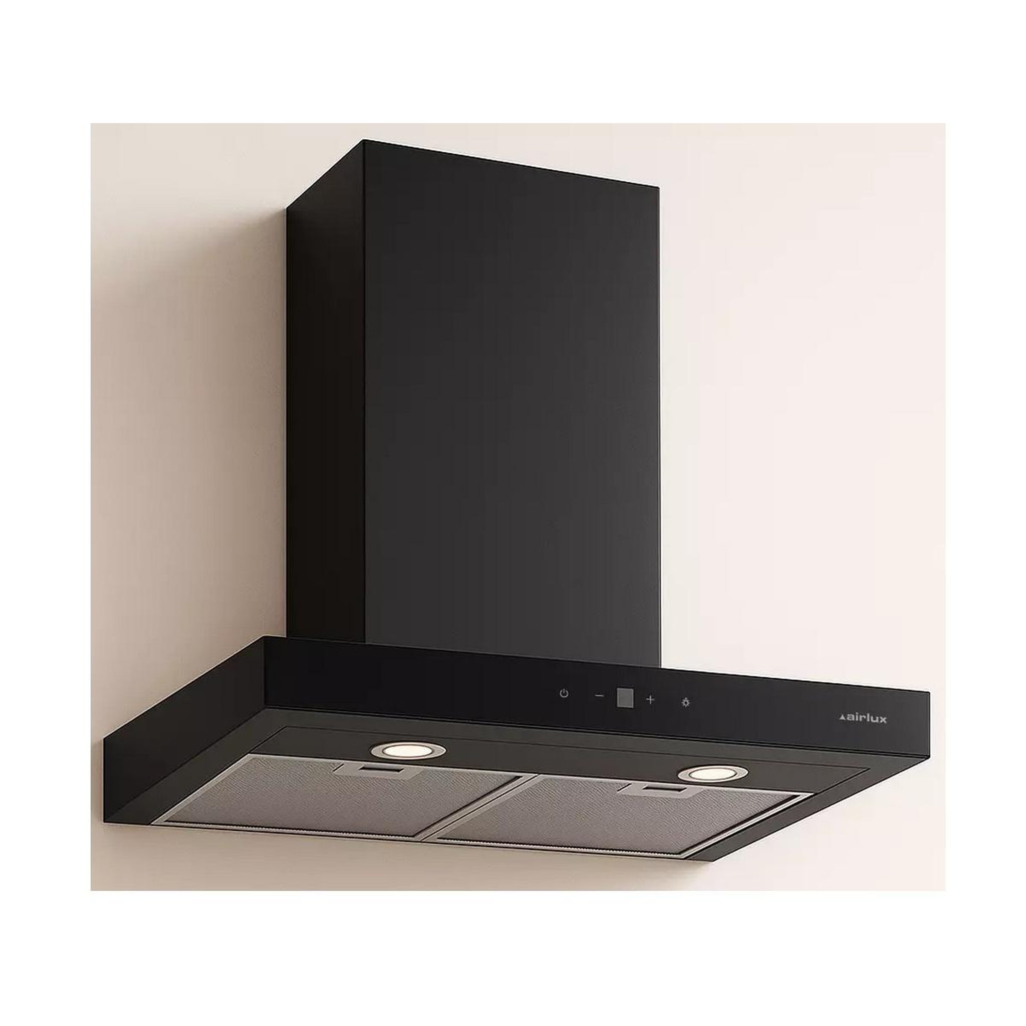 Voir la diapositive 3 : Airlux Hotte décorative murale 60cm 636m3/h noir - ahbs660bk
