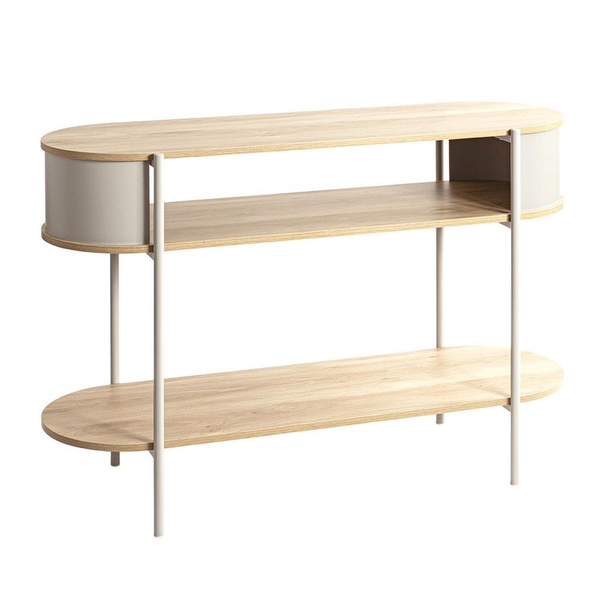 Paris Prix Console design  morphee  110cm naturel & gris