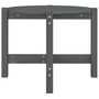 Voir la diapositive 5 : VIDAXL Table basse Gris Ø 62,5x45 cm Bois massif de pin