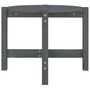 Voir la diapositive 5 : VIDAXL Table basse Gris Ø 62,5x45 cm Bois massif de pin