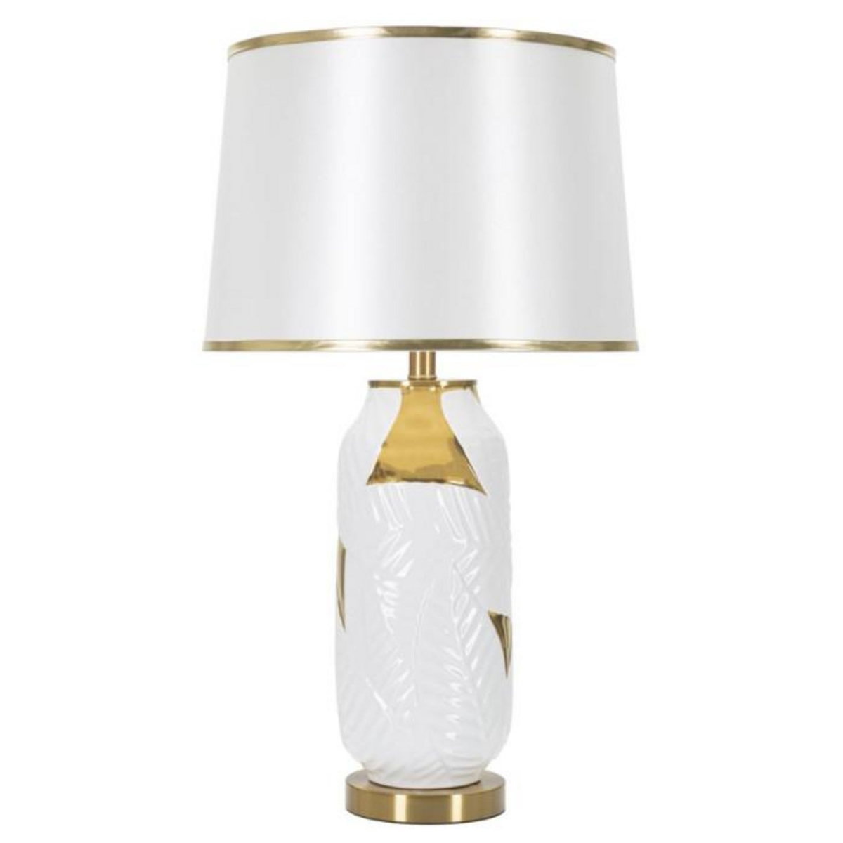 Paris Prix Lampe à Poser en Céramique  Camille  70cm Blanc