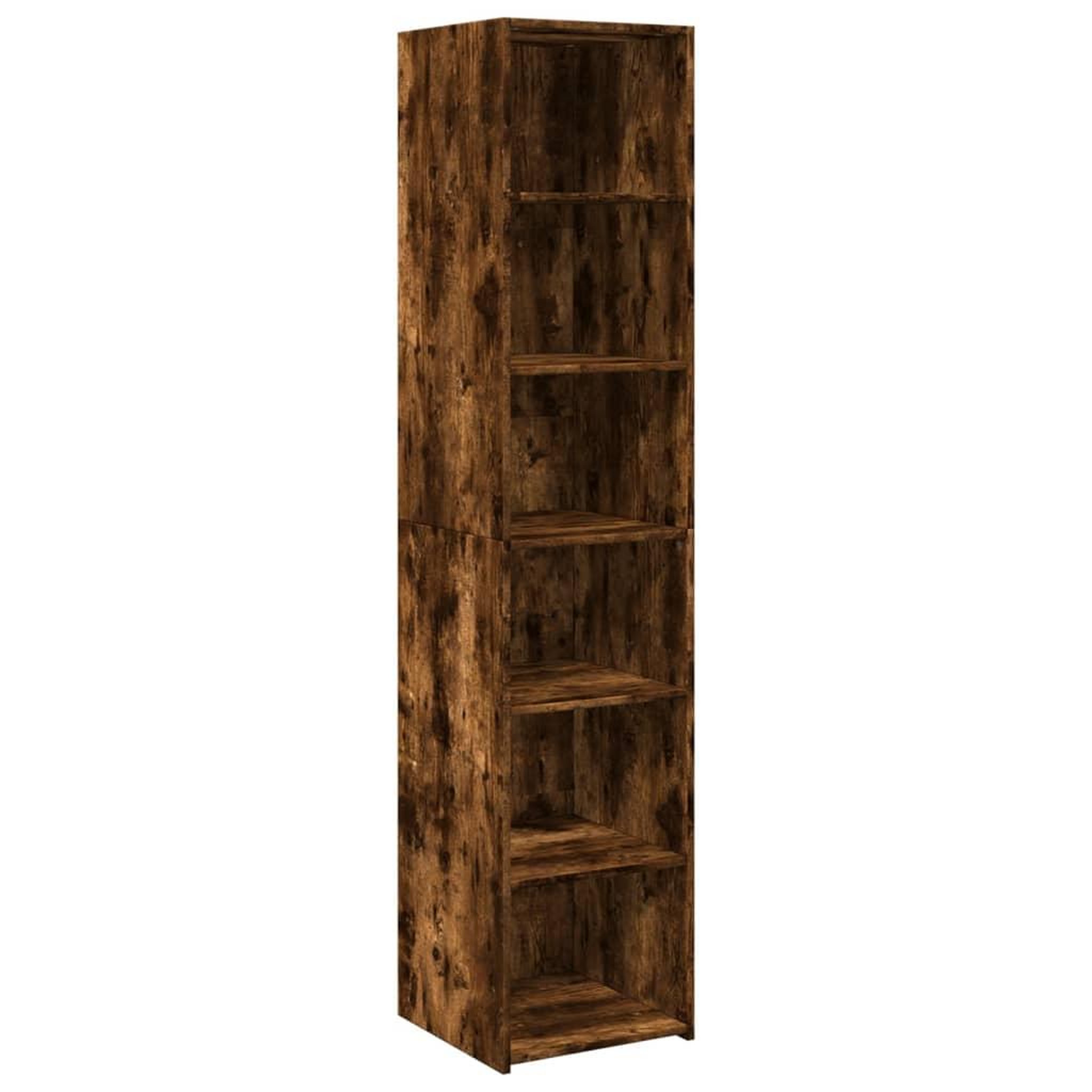 Voir la diapositive 2 : VIDAXL Buffet haut chene fume 40x41x185 cm bois d'ingenierie