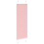 Voir la diapositive 3 : VIDAXL Store plisse rose 40x150 cm largeur du tissu 39,4 cm polyester