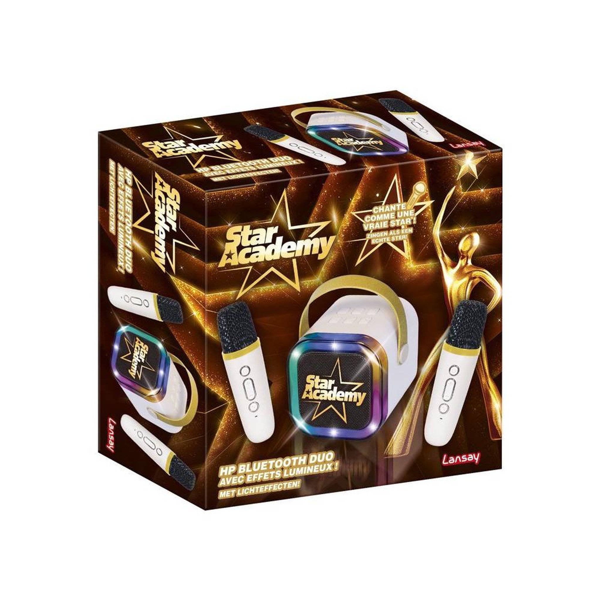 LANSAY Jeu musical - LANSAY - STAR ACADEMY - HP BLUETOOTH DUO - ENCEINTE ET 2 MICROS SANS FIL - Karaoke - Des 14 ans