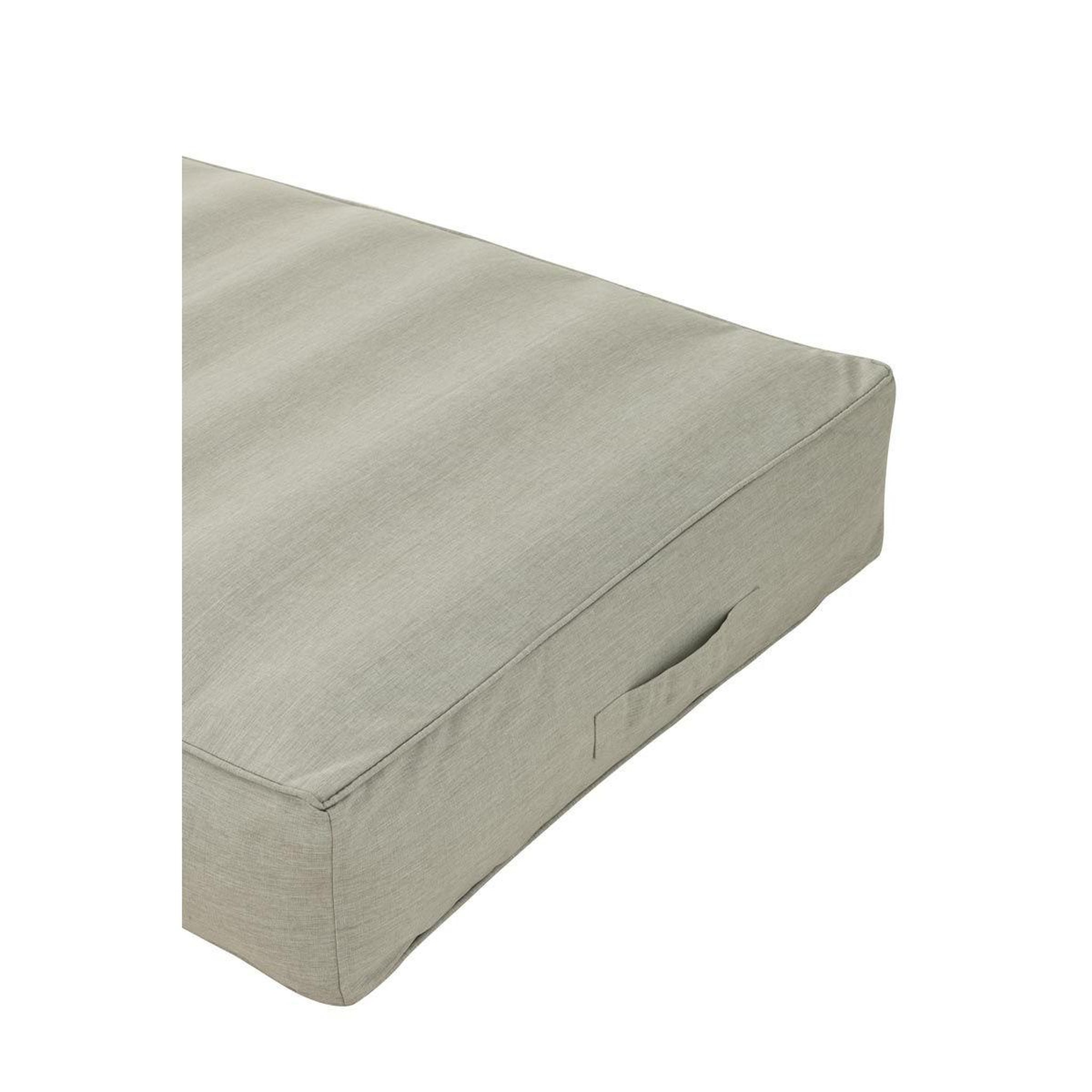 Voir la diapositive 5 : J-LINE Matelas de jardin  hélène  160cm gris