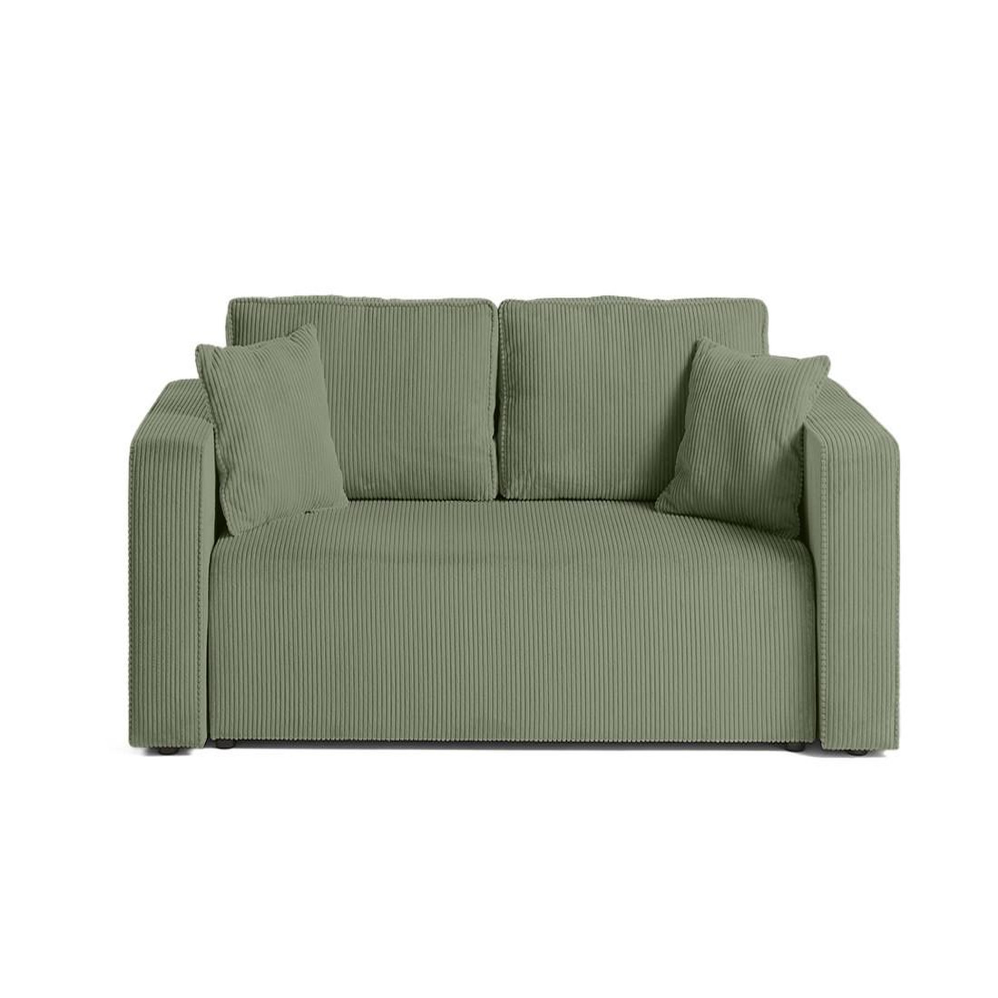 Voir la diapositive 1 : BEST MOBILIER Topaze - canapé droit 2 places - en velours côtelé