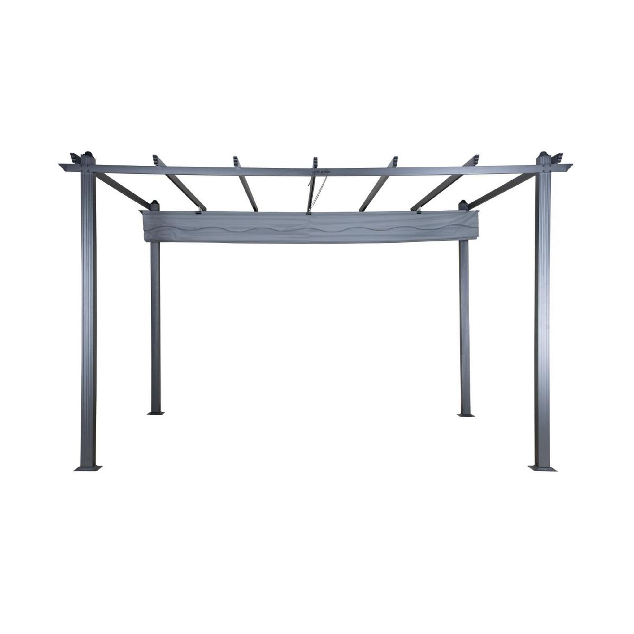 Voir la diapositive 3 : Paris Prix Pergola Avec Toit  Lazio  395cm Gris