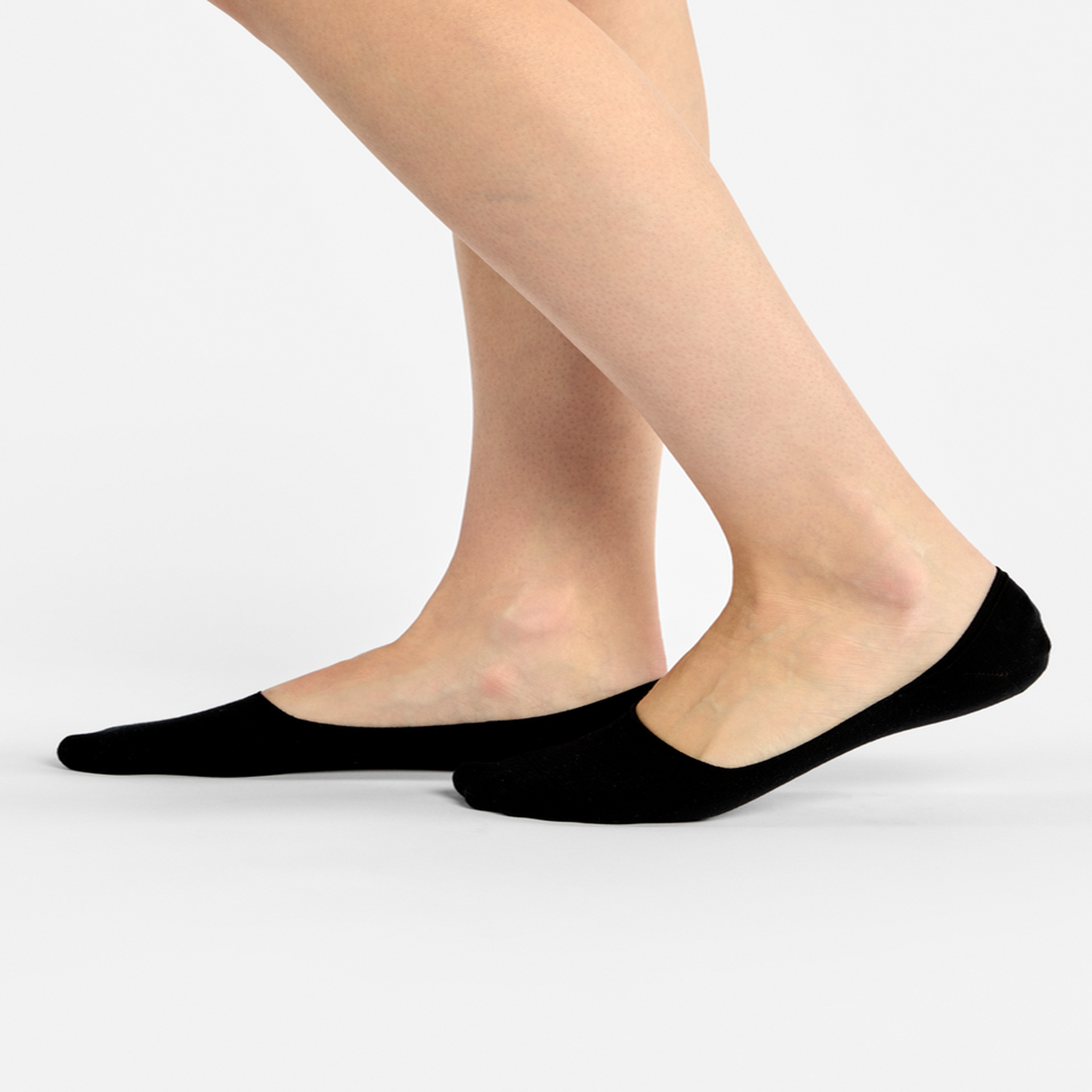 Voir la diapositive 4 : DEDOLES Lot de 3 paires de protège-pieds noires en coton