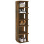 Voir la diapositive 5 : VIDAXL Etagere a chaussures Chene fume 27,5x27x102cm Bois d'ingenierie