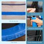 Voir la diapositive 6 : HOMCOM Trampoline enfant Ø 1,40 × 1,60H m filet de sécurité porte zipée couvre-ressorts 6 poteaux rembourrés inclus bleu