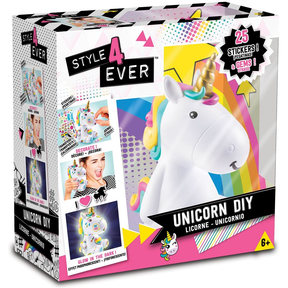 CANAL TOYS Kit Tie and Dye thème Licorne