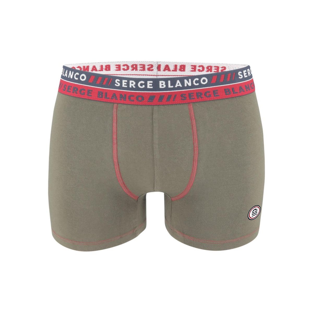 SERGE BLANCO Lot de 2 Boxers homme surpiqûres Class