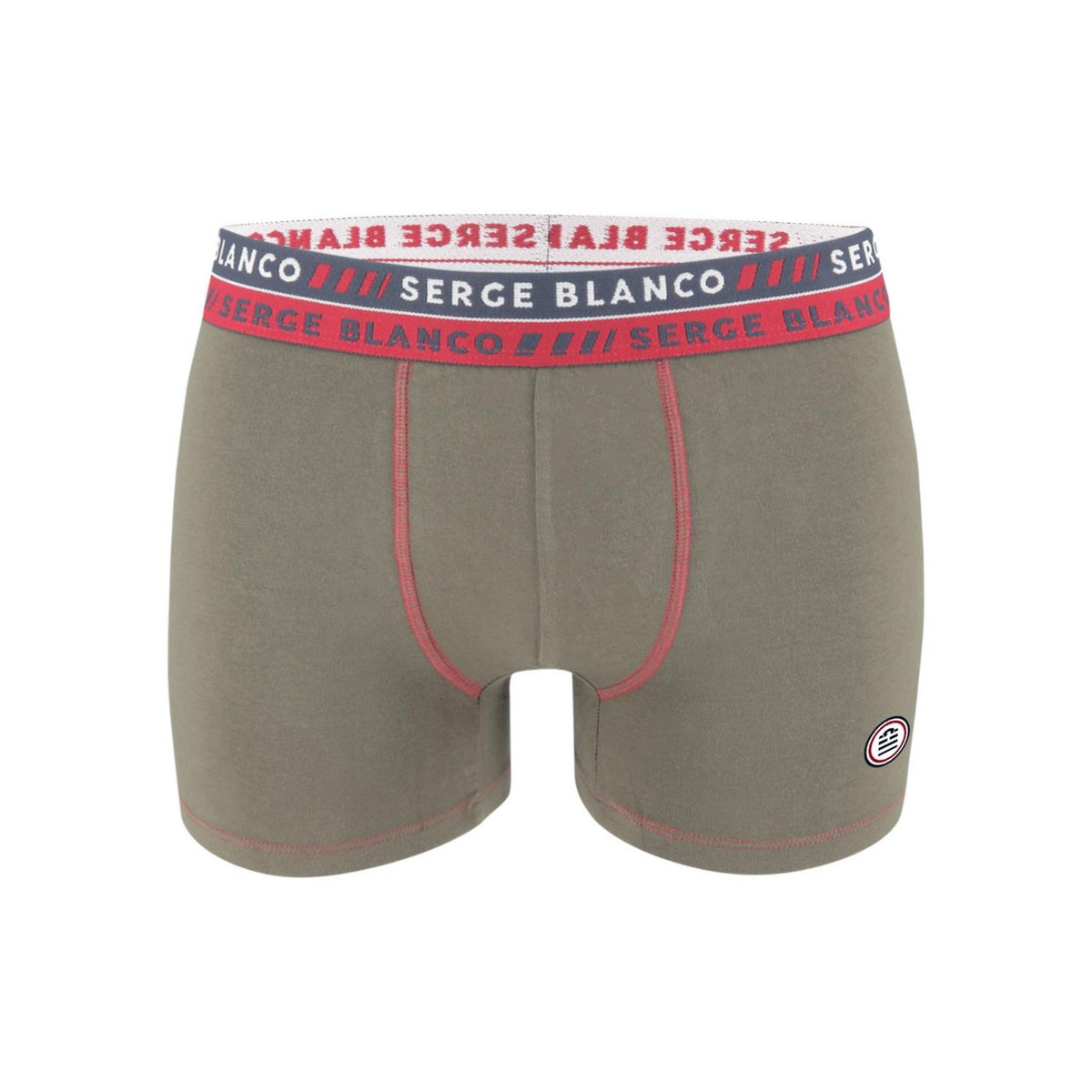 SERGE BLANCO Lot de 2 Boxers homme surpiqûres Class