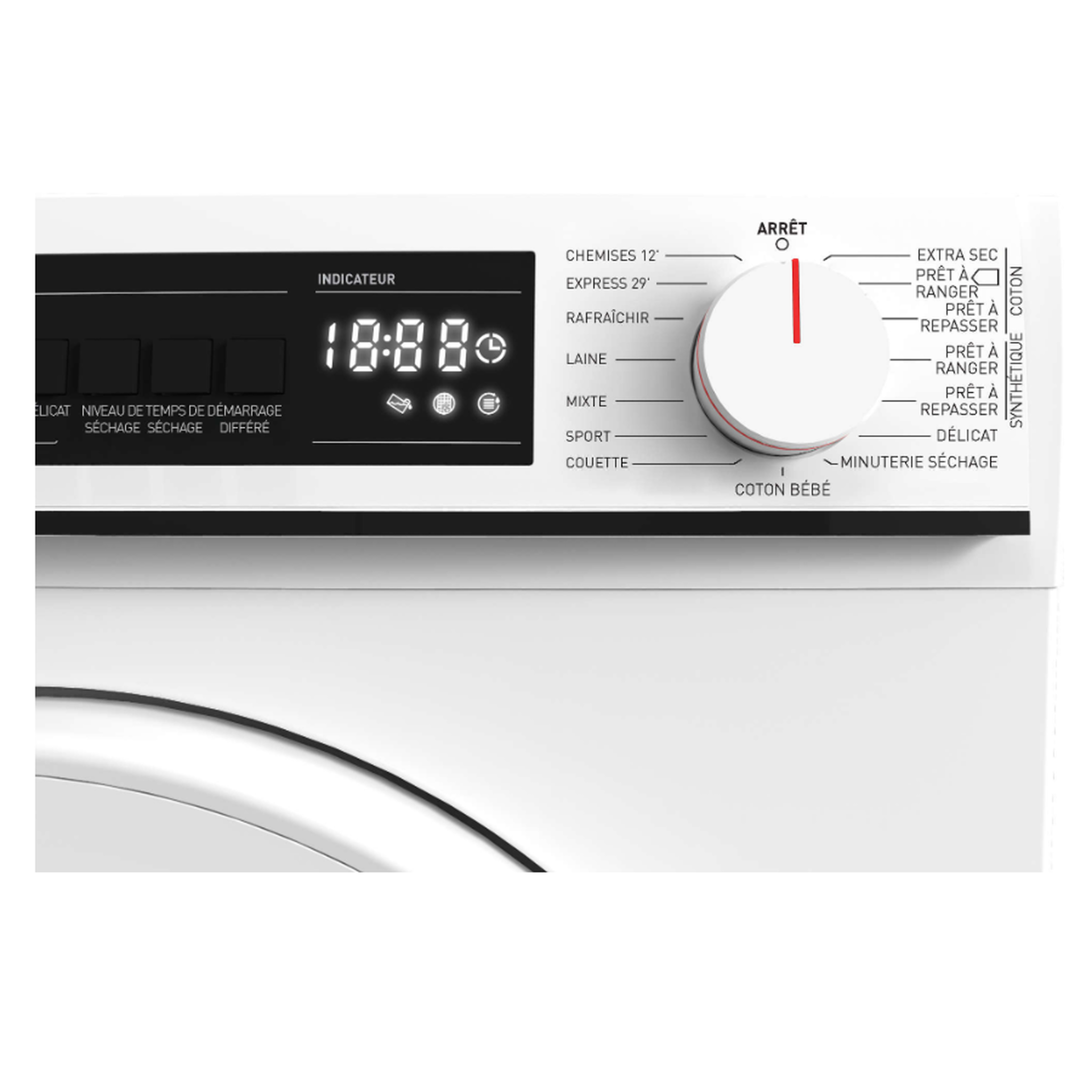 Voir la diapositive 5 : Sharp Sèche-linge frontal à condensation 60cm 9kg - KDNCB9S7PW9