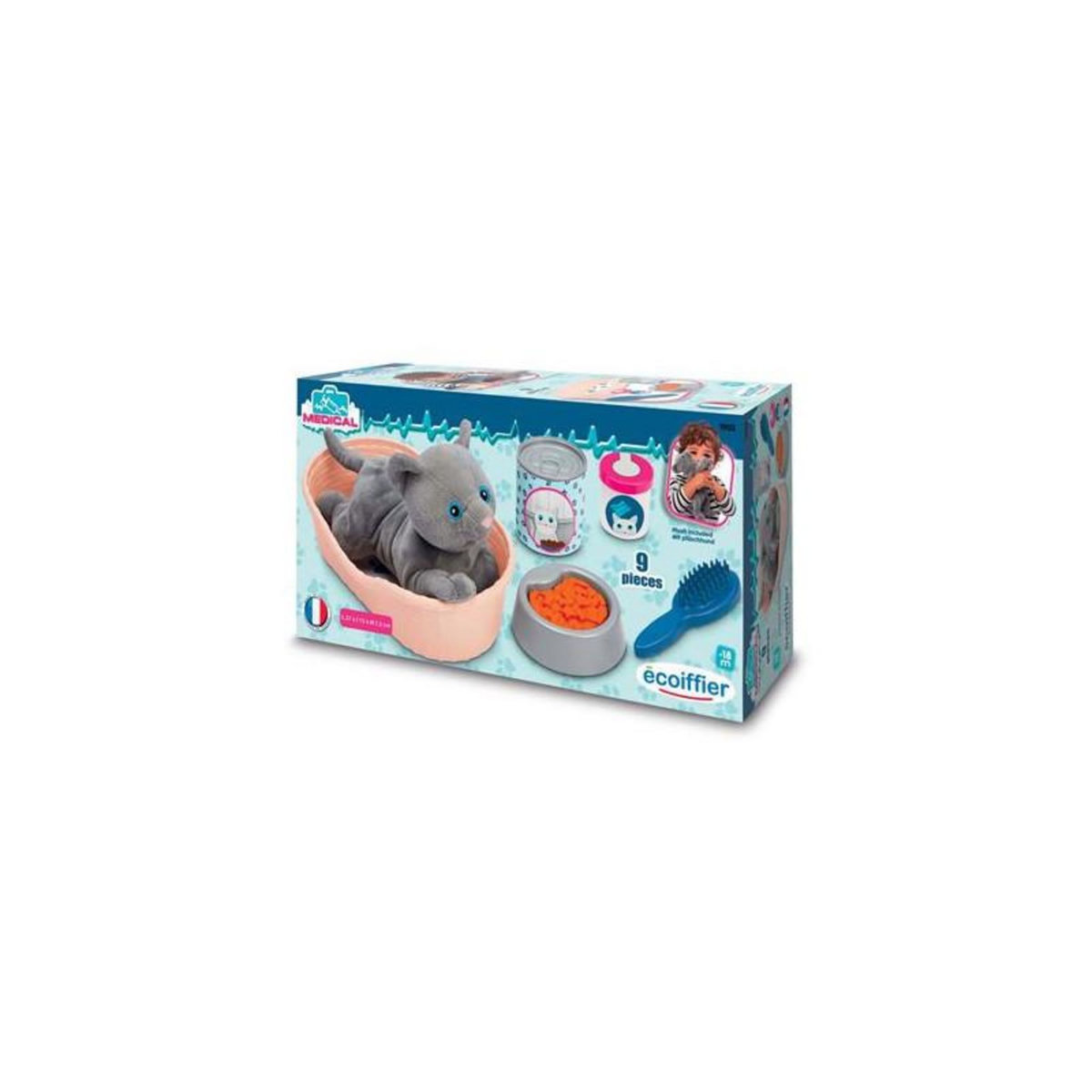 Ecoiffier Jeu d imitation Ecoiffier Corbeille chat