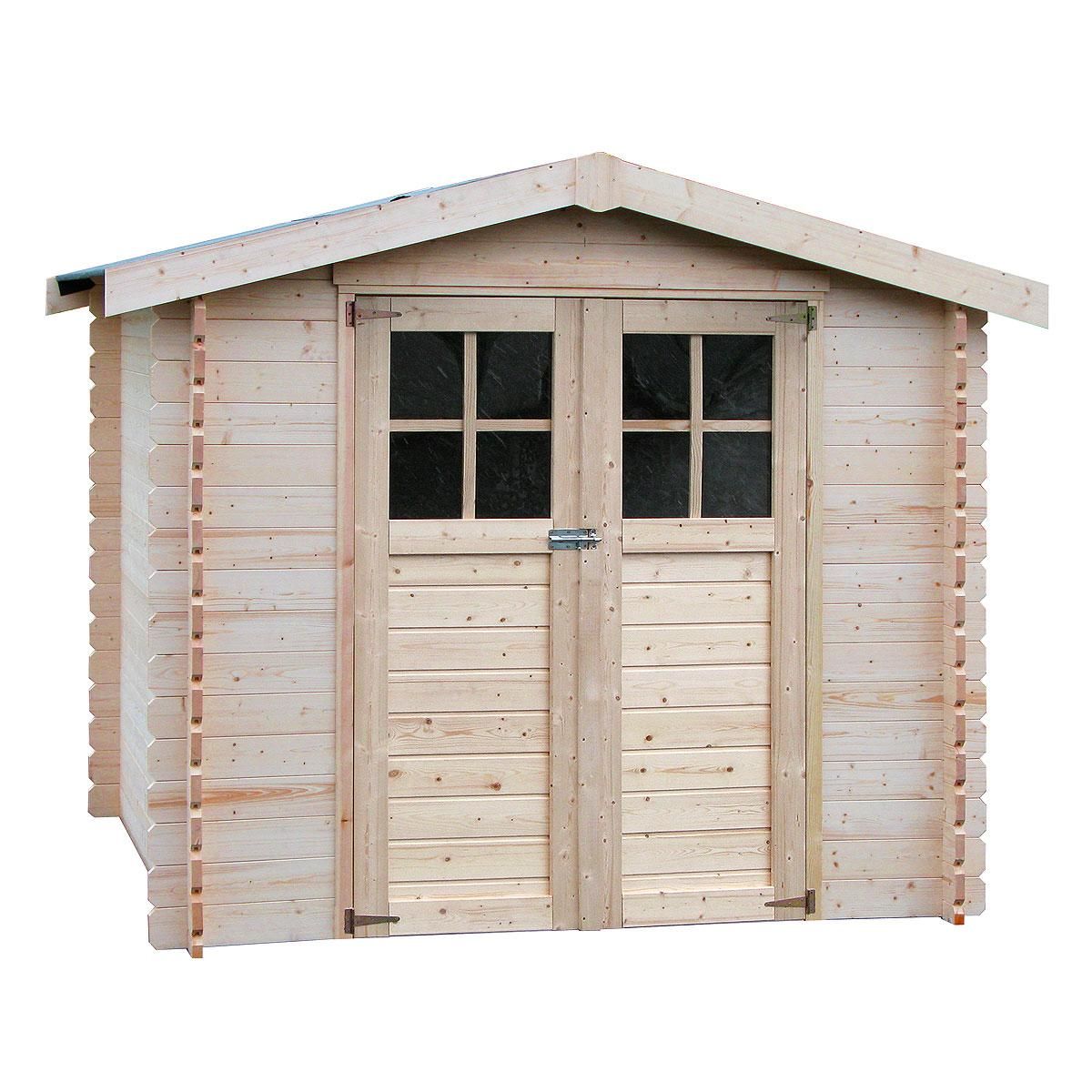DECOR ET JARDIN Abri chalet de jardin bois - 3.42m² - OBRIEUX