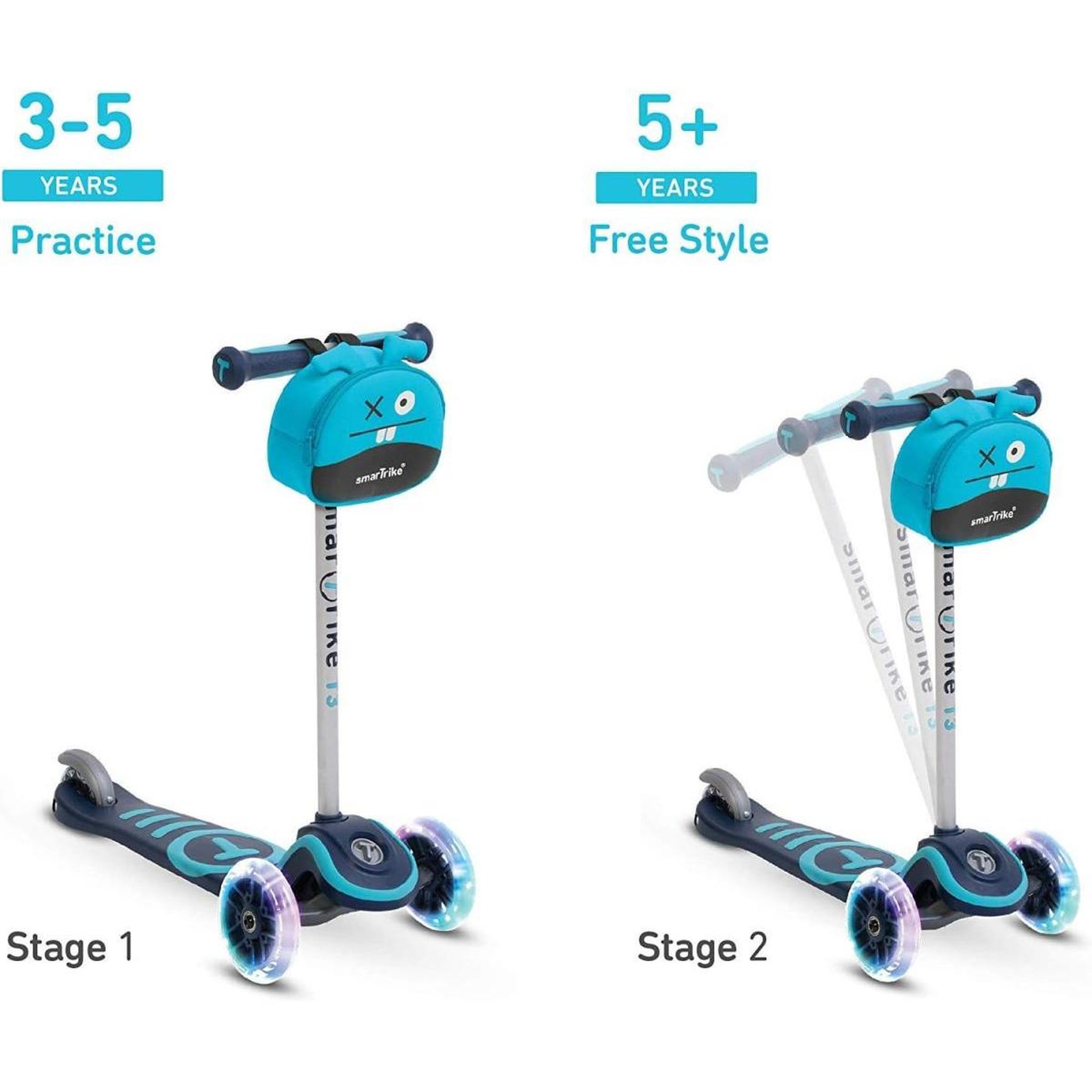 Voir la diapositive 3 : SMARTRIKE Scooter  T3 bleu
