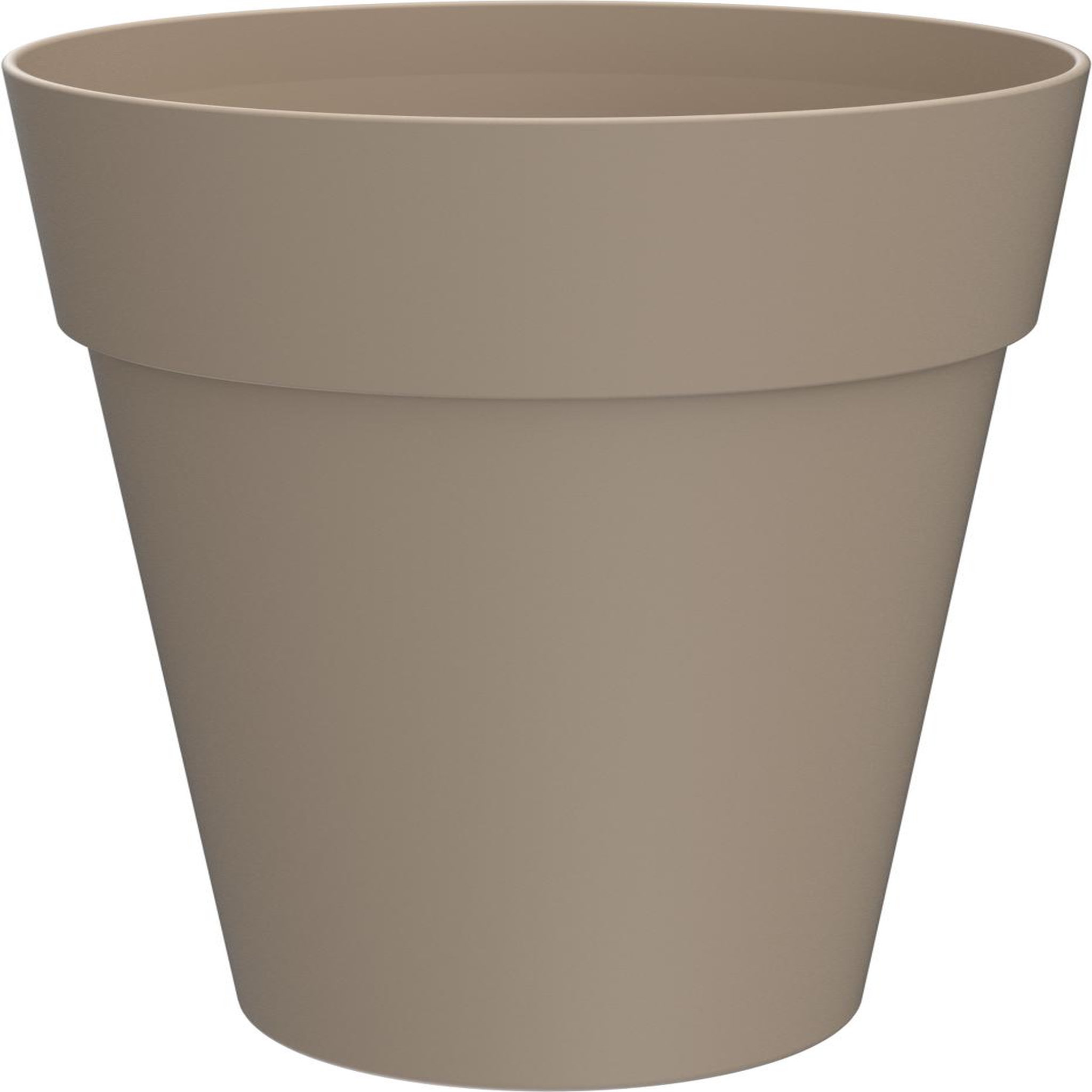 GARDENSTAR Pot en plastique ICFAL - Taupe Smoke - 35cm
