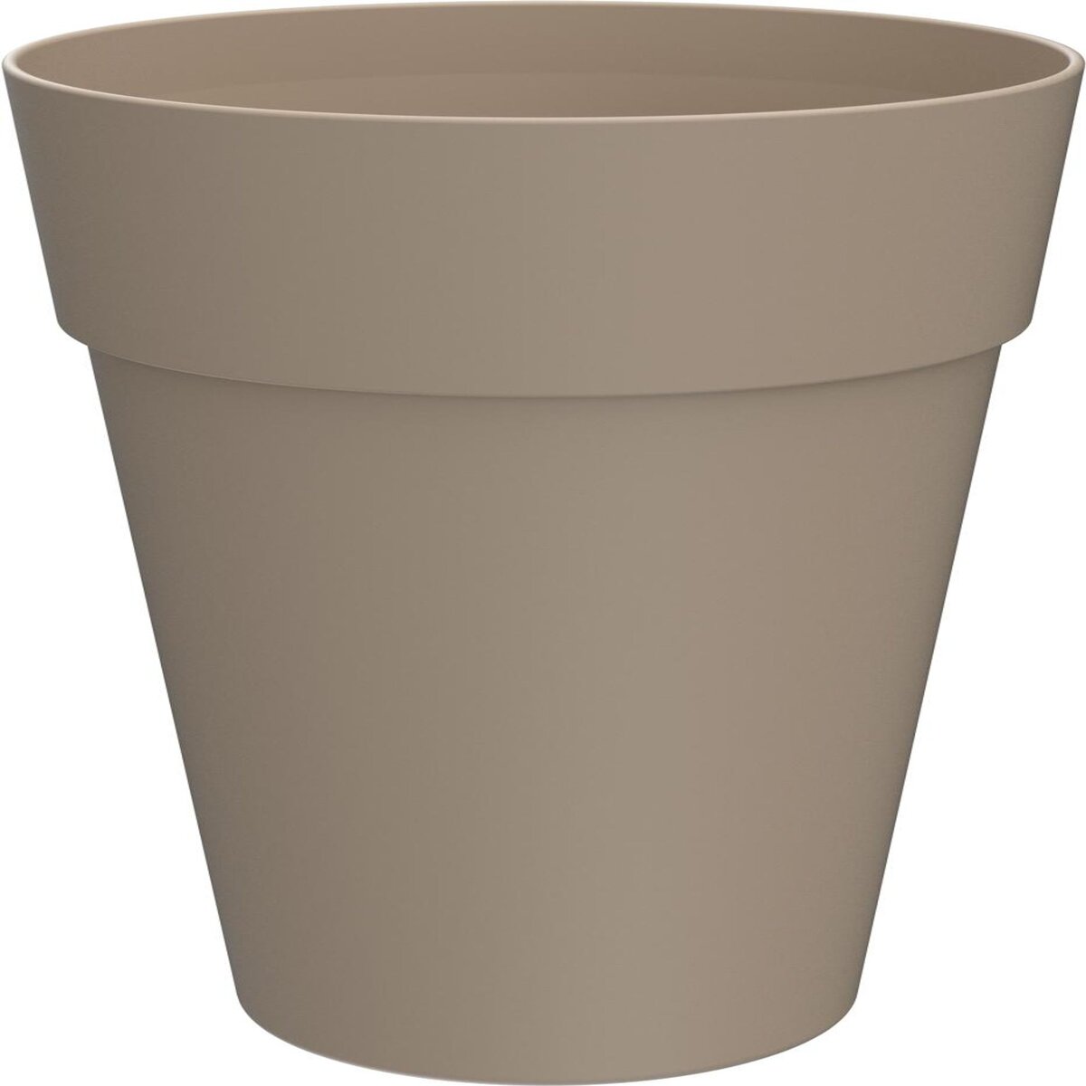 GARDENSTAR Pot en plastique ICFAL - Taupe Smoke - 35cm