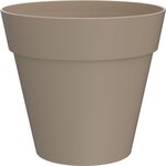 GARDENSTAR Pot en plastique ICFAL - Taupe Smoke - 35cm