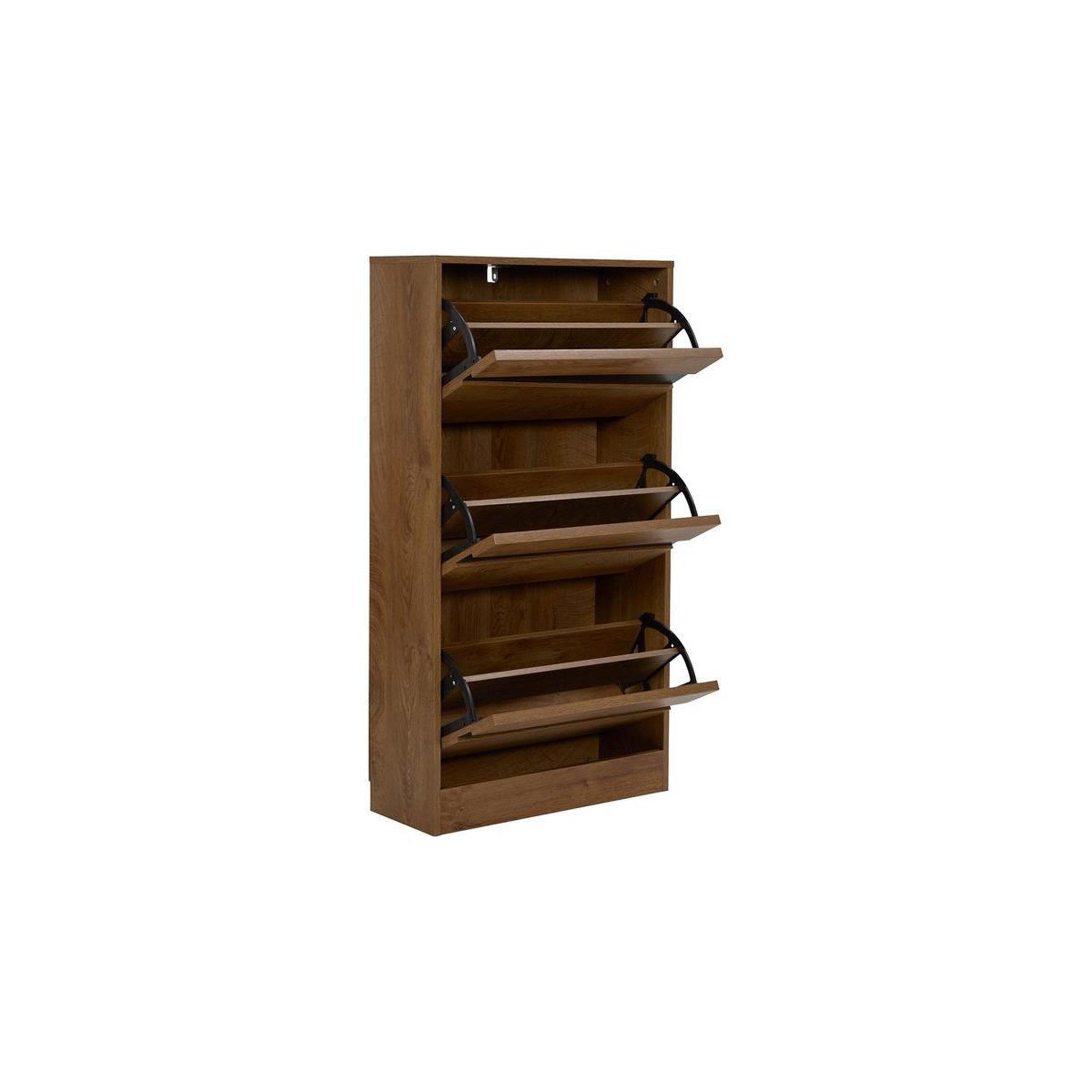 Voir la diapositive 3 : The Home Deco Factory Meuble à chaussures 3 tiroirs  forest  113cm marron