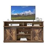 MERAX Meuble tv marron 148 cm panneau de particules
