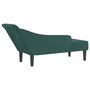 Voir la diapositive 5 : VIDAXL Chaise longue avec coussins vert fonce velours