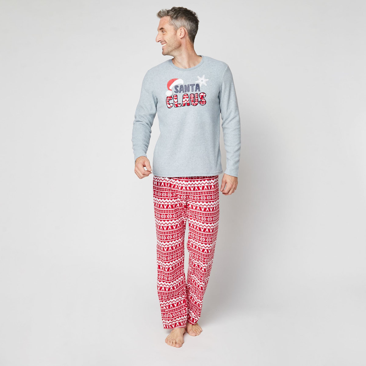INEXTENSO Pyjama de noël gris homme