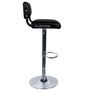 Voir la diapositive 6 : Rendez vous déco Lot de 2 chaises de bar réglables 61/83 cm en cuir synthétique marron - Houston