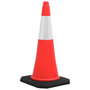 Voir la diapositive 2 : VIDAXL Cones de signalisation reflechissants a base lourde 4 pcs 75 cm