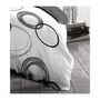 Voir la diapositive 2 : HOME LINGE PASSION Parure de couette microfibre Audace - 1 housse de couette 140x200 cm + 1 taie d'oreiller 63x63 cm - Gris clair - HOME LINGE PASS