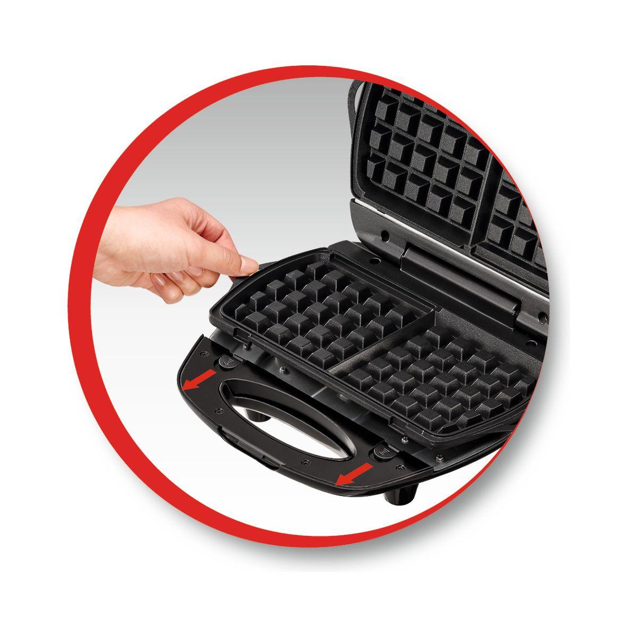 Voir la diapositive 4 : MOULINEX Gaufrier breaktime +3 plaques SJ611810