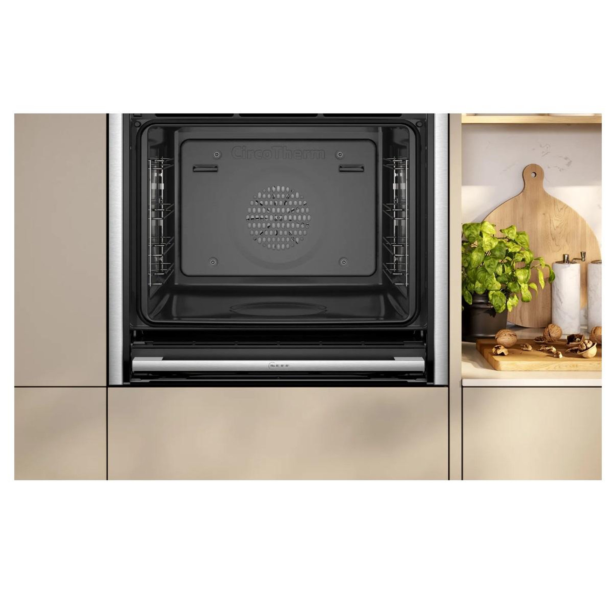 Voir la diapositive 4 : Neff Four intégrable combi vapeur 71l 60cm a+ ecoclean noir - b64ft33n0